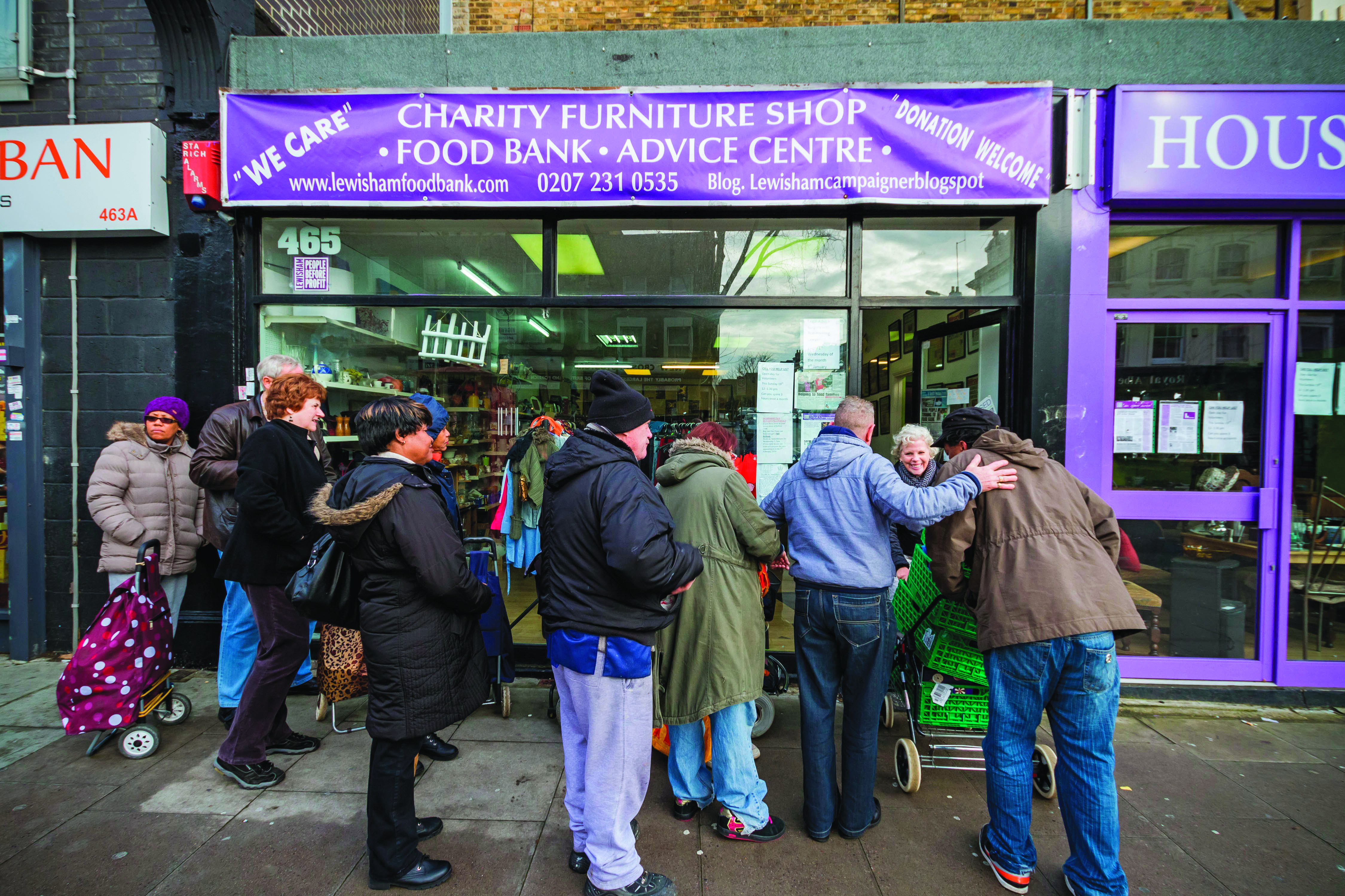 Lewisham charity/food bank ALAMY Landscape