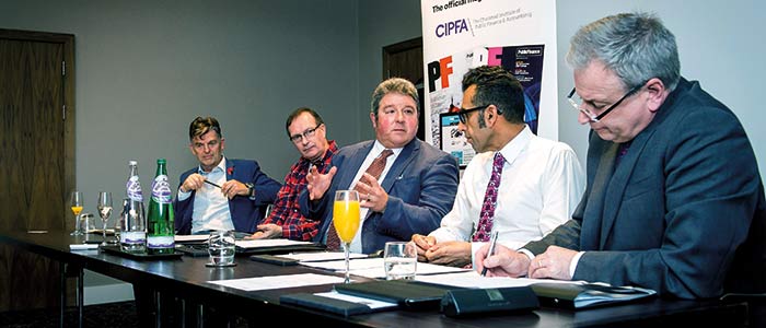 CIPFA Scottish dinner debate 2015 Discussions included how fiscal autonomy could support new ways of working and boost community involvement. Photo: UNP