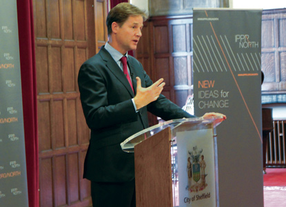 Nick Clegg in Sheffield