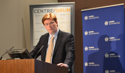 Danny Alexander outlines the government's plan for infrastructure investment. Photo: Centreforum