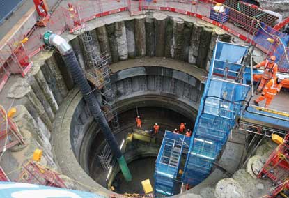 Crossrail construction