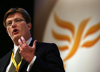 Danny Alexander at LibDem 2013 conference in Glasgow