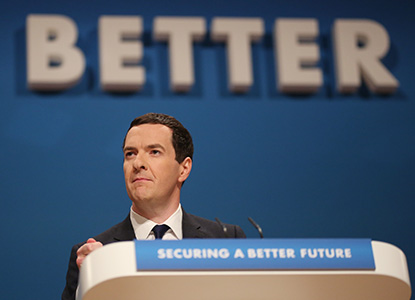 George Osborne at Conservative conference 2014