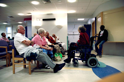 Hospital waiting room Photo: Alamy