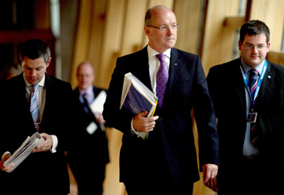 John Swinney delivers the Scottish Budget