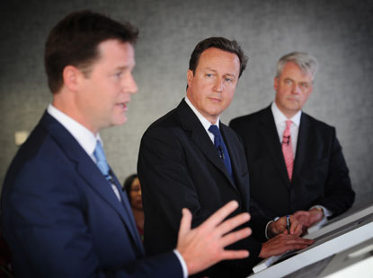 Cameron, Clegg and Lansley announce NHS reforms
