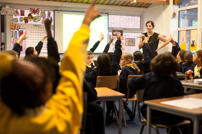 Teacher in classroom