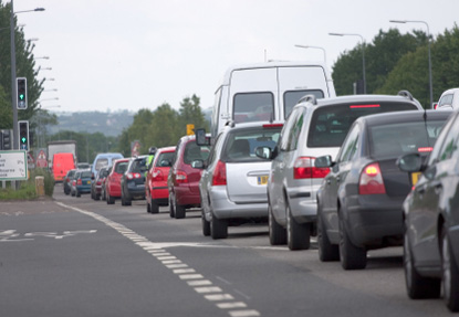 Campaigners have warned that traffic jams could become more frequent if planning laws allow more out of town developments. Photo: iStock