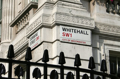 Whitehall sign Photo: Dreamstime