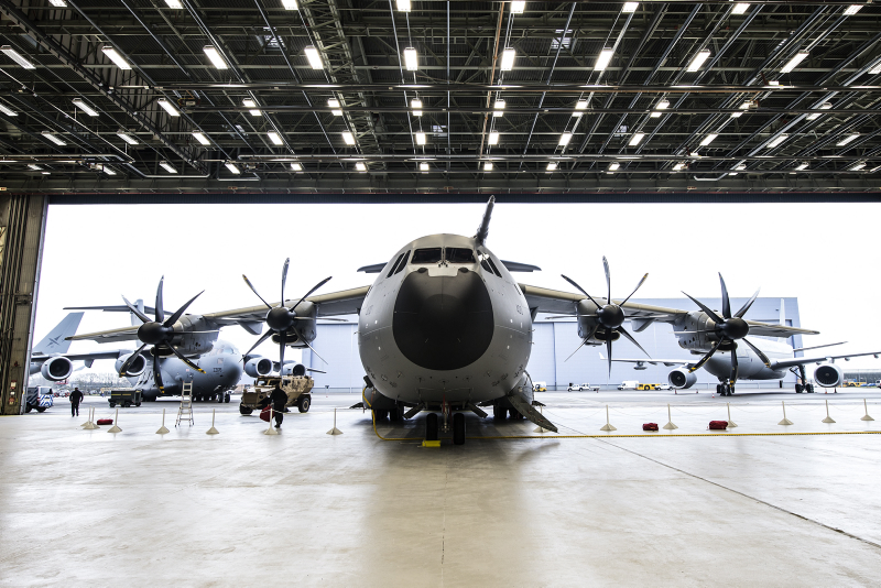 The RAF's first A400M transport plane - image: MoD