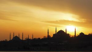 Mosque at sunset