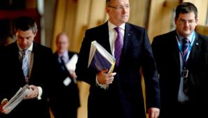 John Swinney delivers the Scottish Budget
