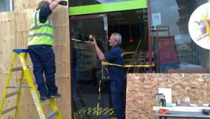 Among the support offered by councils after the rioting is help to repair damaged business premises. Photo: PA 