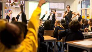 Teacher in classroom