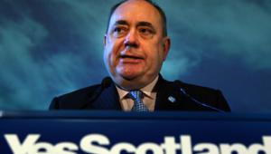Alex Salmond at the launch of the 'Yes' campaign