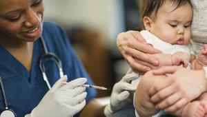 Vaccinating a baby