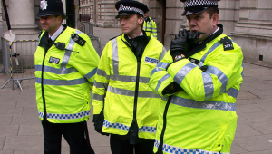Police on their radio