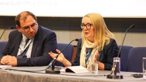 Henry Midgley and Dr Vivi Niemenmaa at PF Live