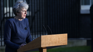 Theresa May steps of No 10 