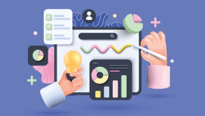 Online marketing, financial report chart, data analysis, and web development.credit_shutterstock_2055631289