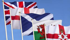 UK flags devolved nations