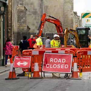 Road works in King&#039;s Lynn