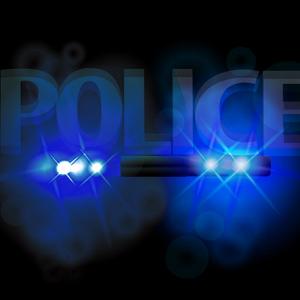 flashing lights - police