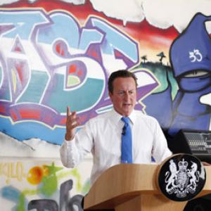 Prime Minister David Cameron announces a government policy review following the English riots. PA