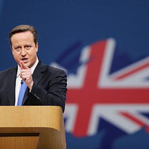 David Cameron addressing 2013 Conservative Party conference