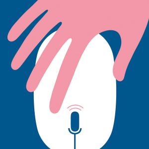 Hand on mouse