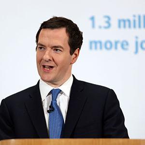 George Osborne at Tilbury Docks