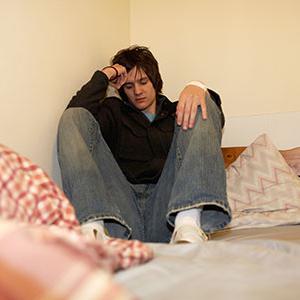 Man-in-bedsit