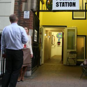 Polling station JOHN BOWLING