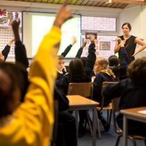 Teacher in classroom