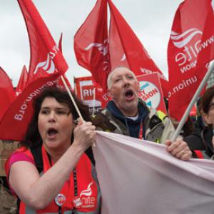 Unite demo, Photo: PA