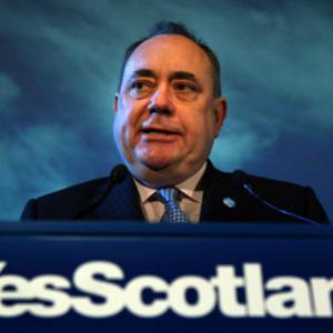 Alex Salmond at the launch of the 'Yes' campaign