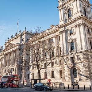 HM Treasury building in Whitehall