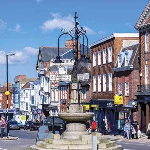 Everywhere looks a little more beautiful on a sunny spring afternoon, and this is certainly true of Sevenoaks, a small Kent town pitched perfectly in the garden of England, yet within rapid reach of central London. A bustling high street gives way to some