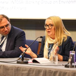 Henry Midgley and Dr Vivi Niemenmaa at PF Live