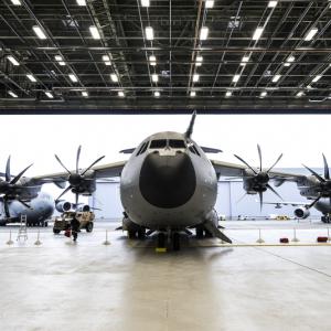 The RAF&#039;s first A400M transport plane - image: MoD