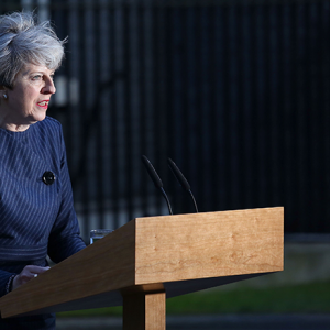 Theresa May steps of No 10 