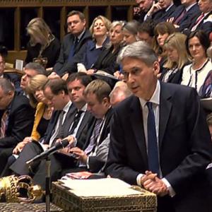 Chancellor Philip Hammond welcomed a more optimistic immediate outlook for the economy and public finances as he revealed the latest Office Budget Responsibility economic forecasts.