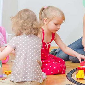 Children playing in a nursery