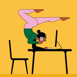 Balancing work illustration concept - Credit: Harry Haysom -Ikon - 00022097
