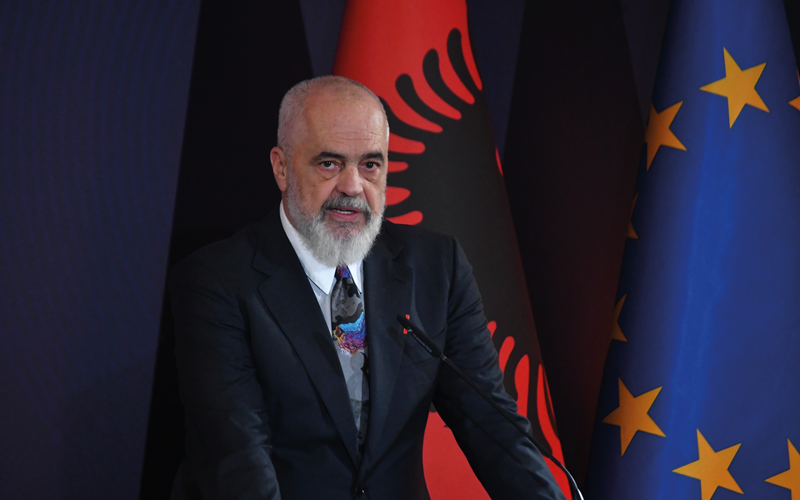 Albanian prime minister Edi Rama looks to AI to make public tenders corruption-free.CREDIT_Getty