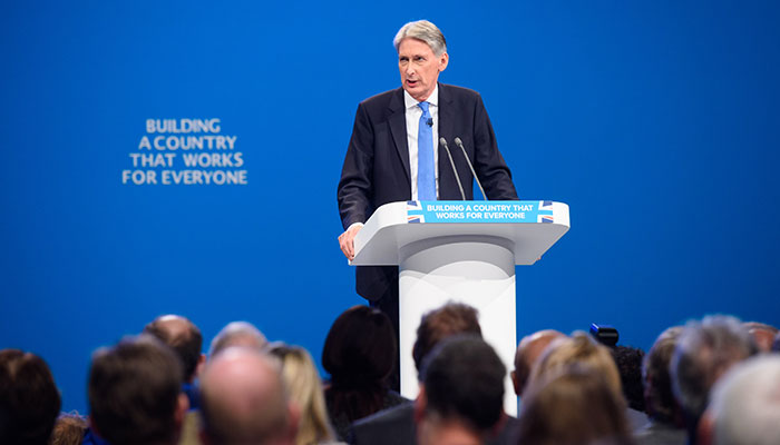 Philip Hammond at 2017 Conservative conference 